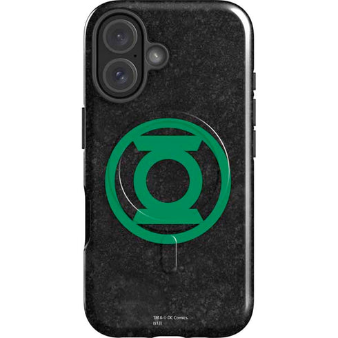 DC Comics Green Lantern Logo Black Background iPhone 16 Plus Magsafe Impact Case